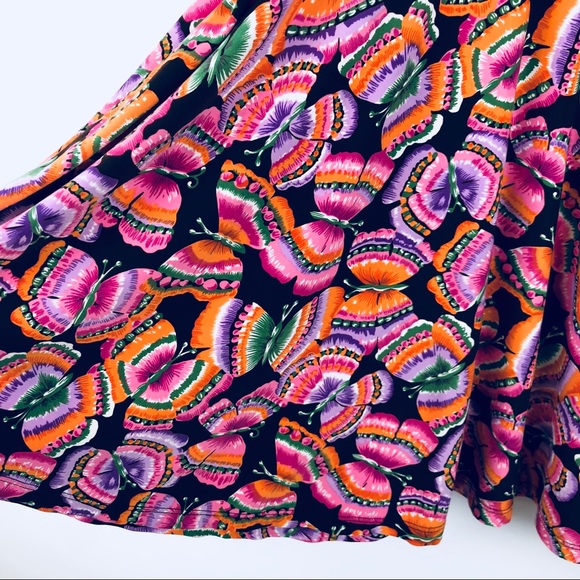 Free People Butterfly Tank Top Skater Dress Medium - Picture 3 of 6